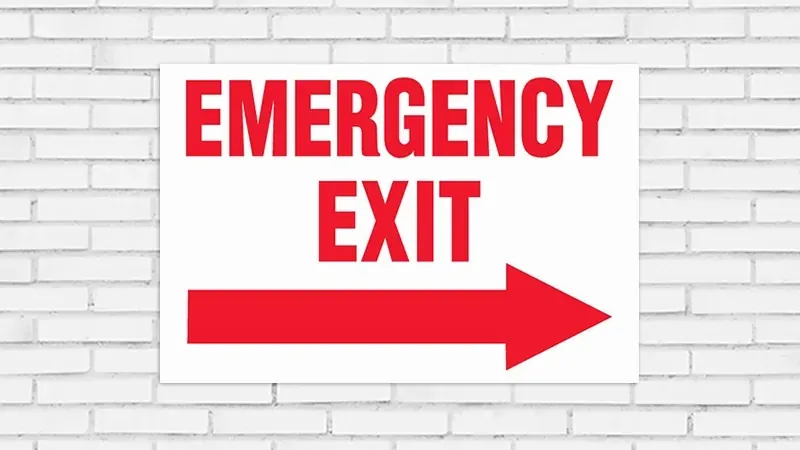 emergency signs emergency signs
