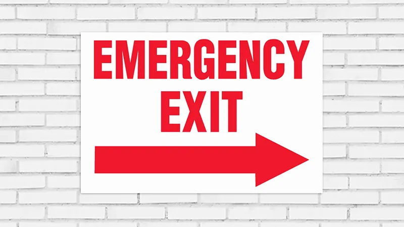 emergency signs