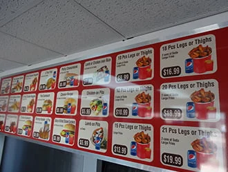 21 pcs magnetic menu boards