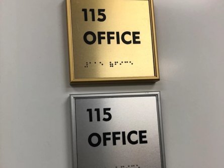 ada braille name plates