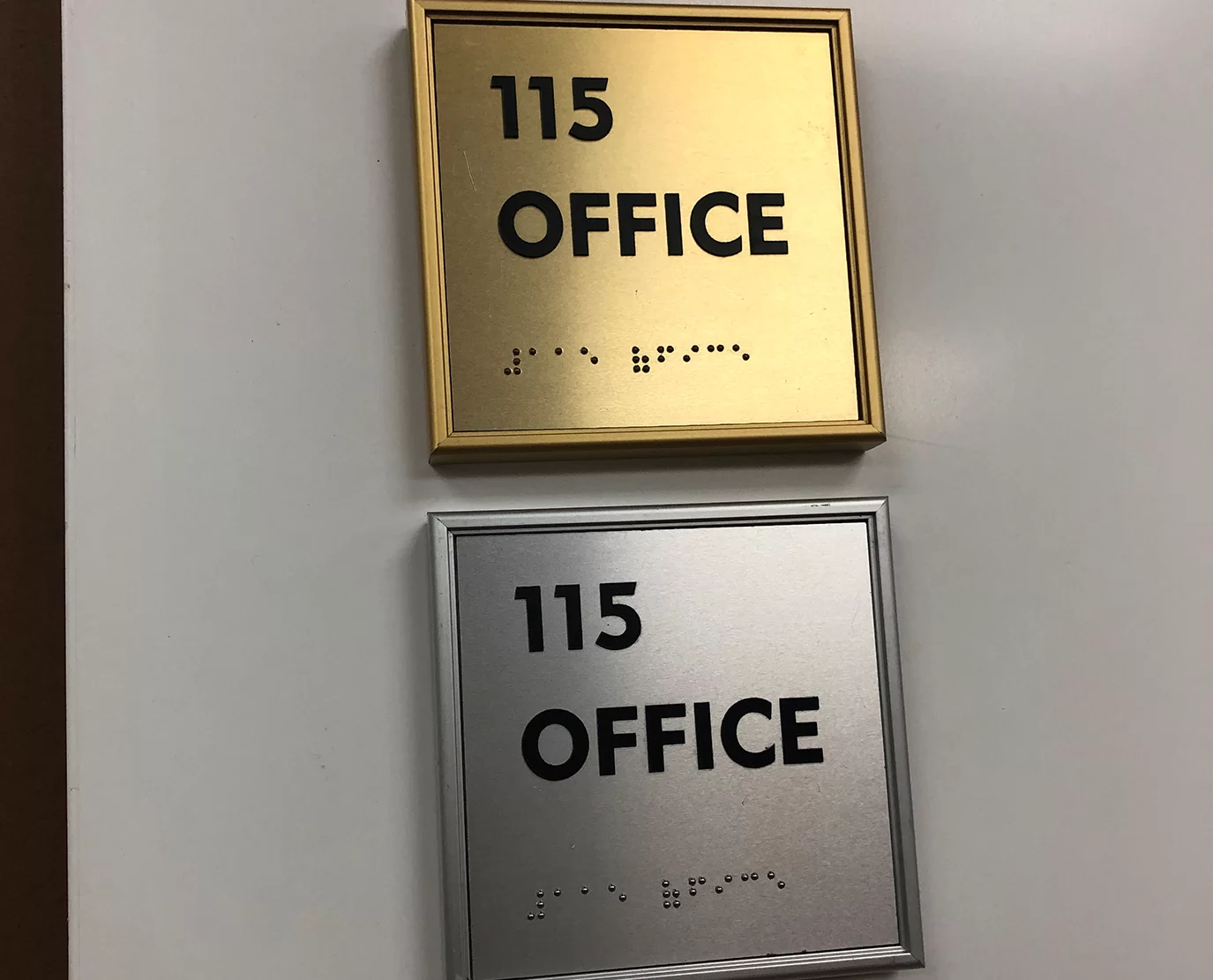 ada braille name plates