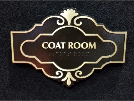 coat room ada signs new jersey