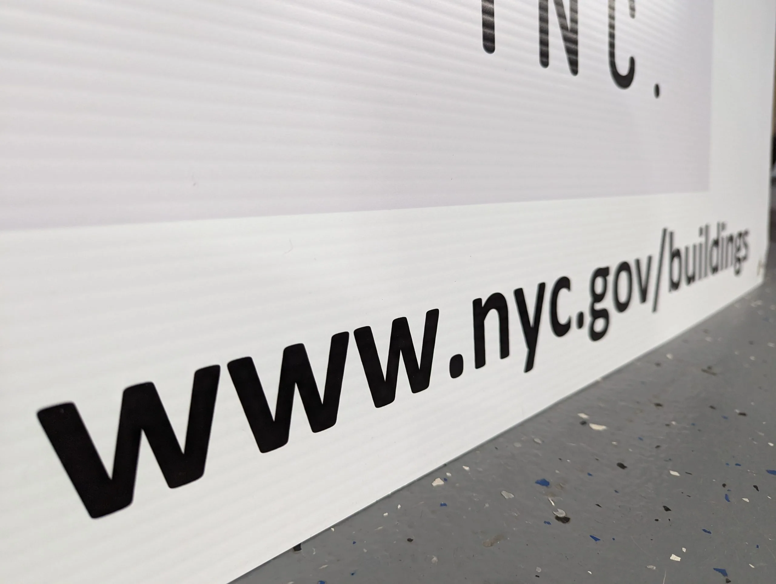 coroplast sign material new jersey