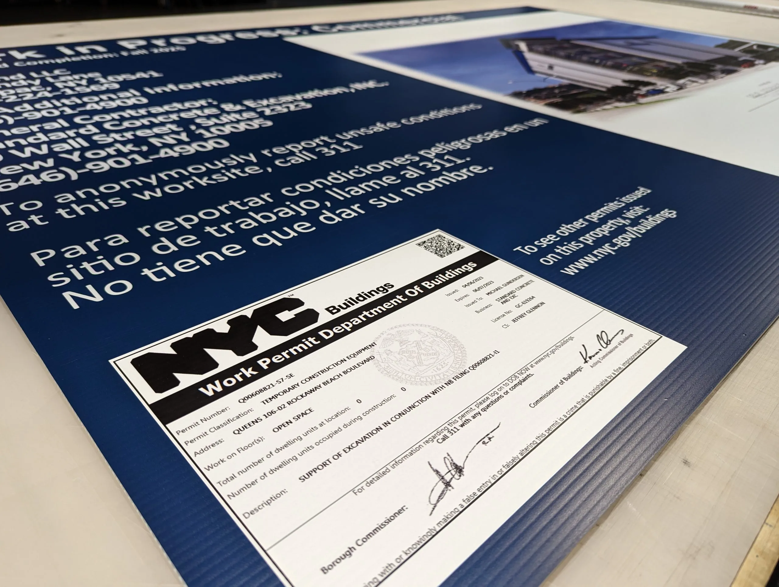 custom contractor signs new jersey