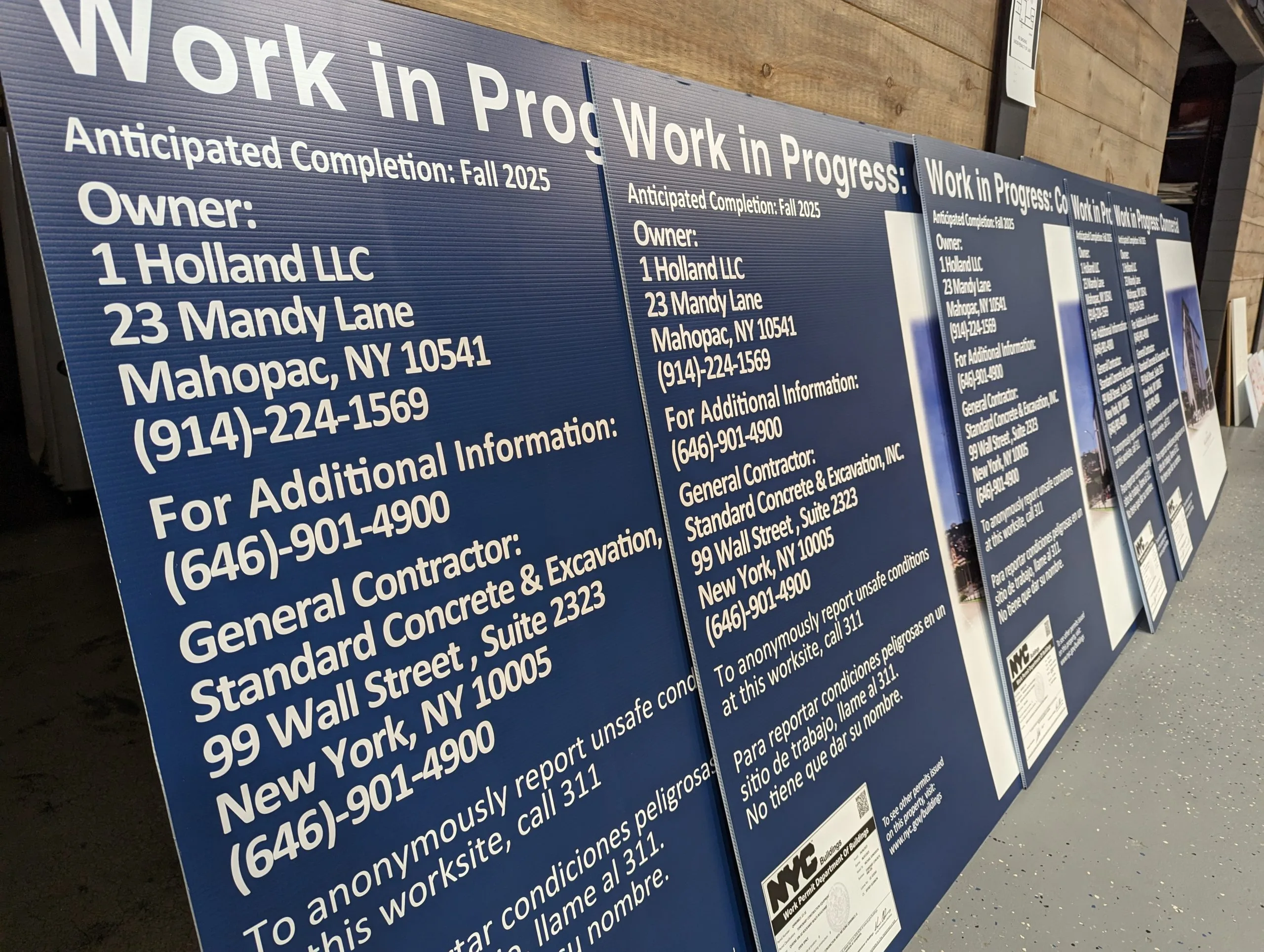custom contractor signs nj gogi signs