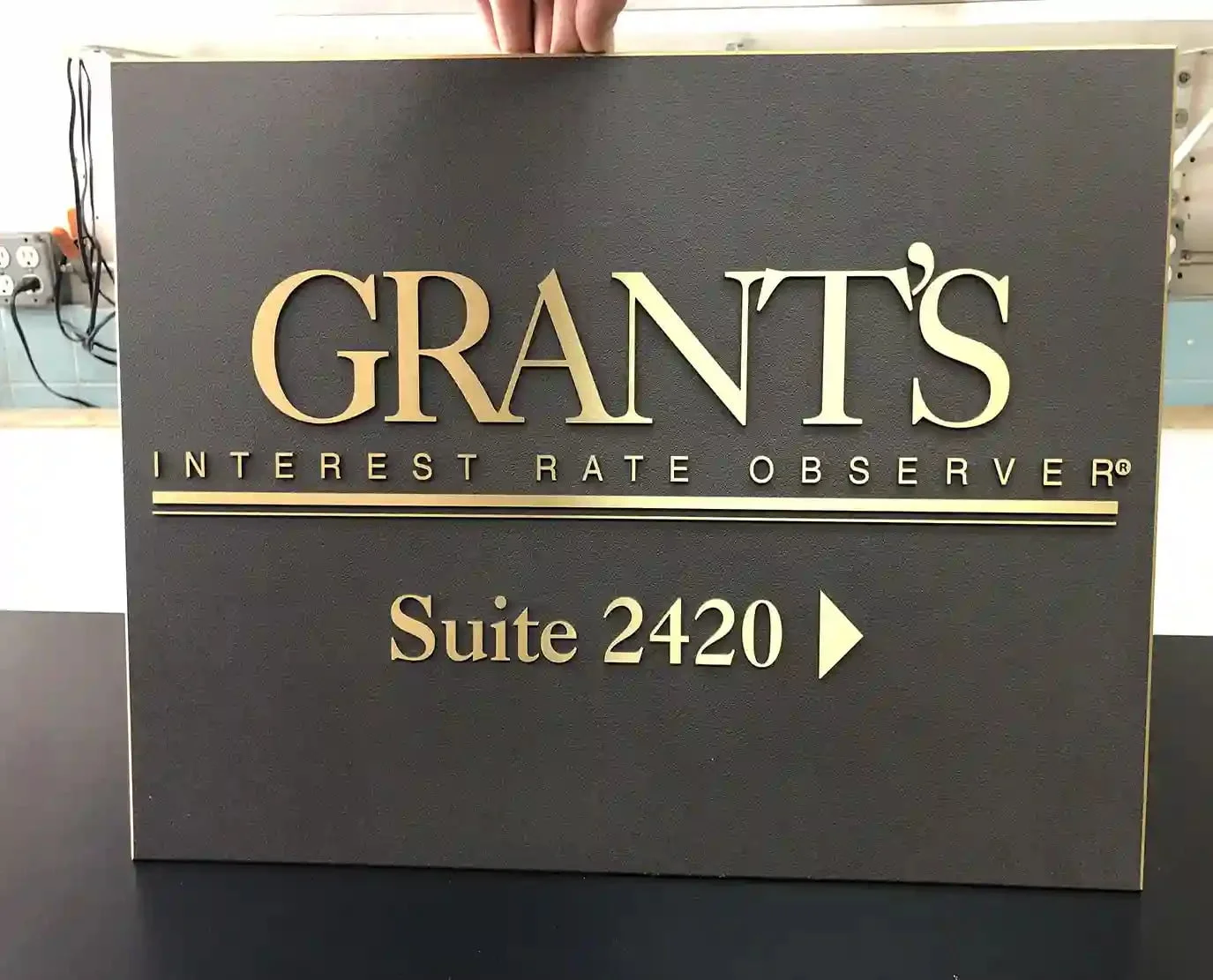custom name plate sign