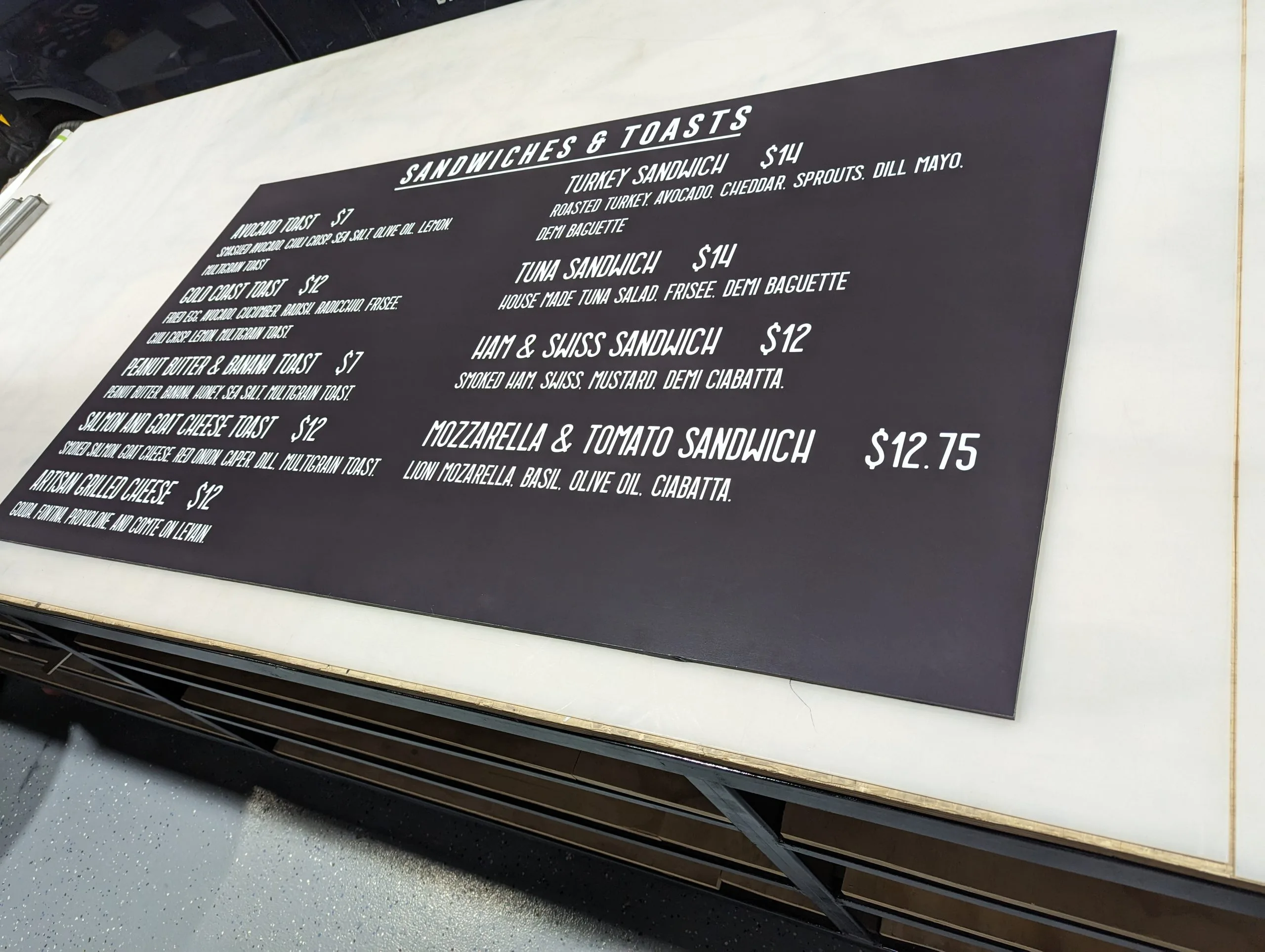 foamboard sign material gogi signs