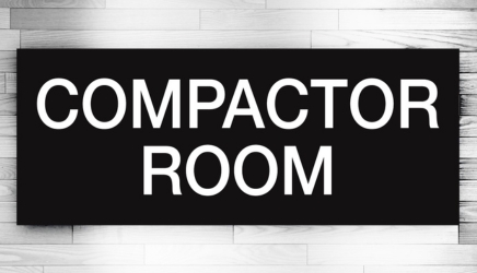 hpd compactor room sign exterior signage new jersey city