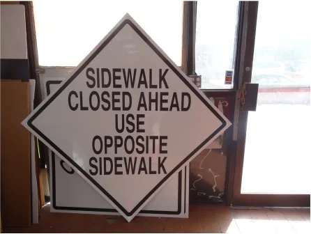 job site signs construction nj city usa