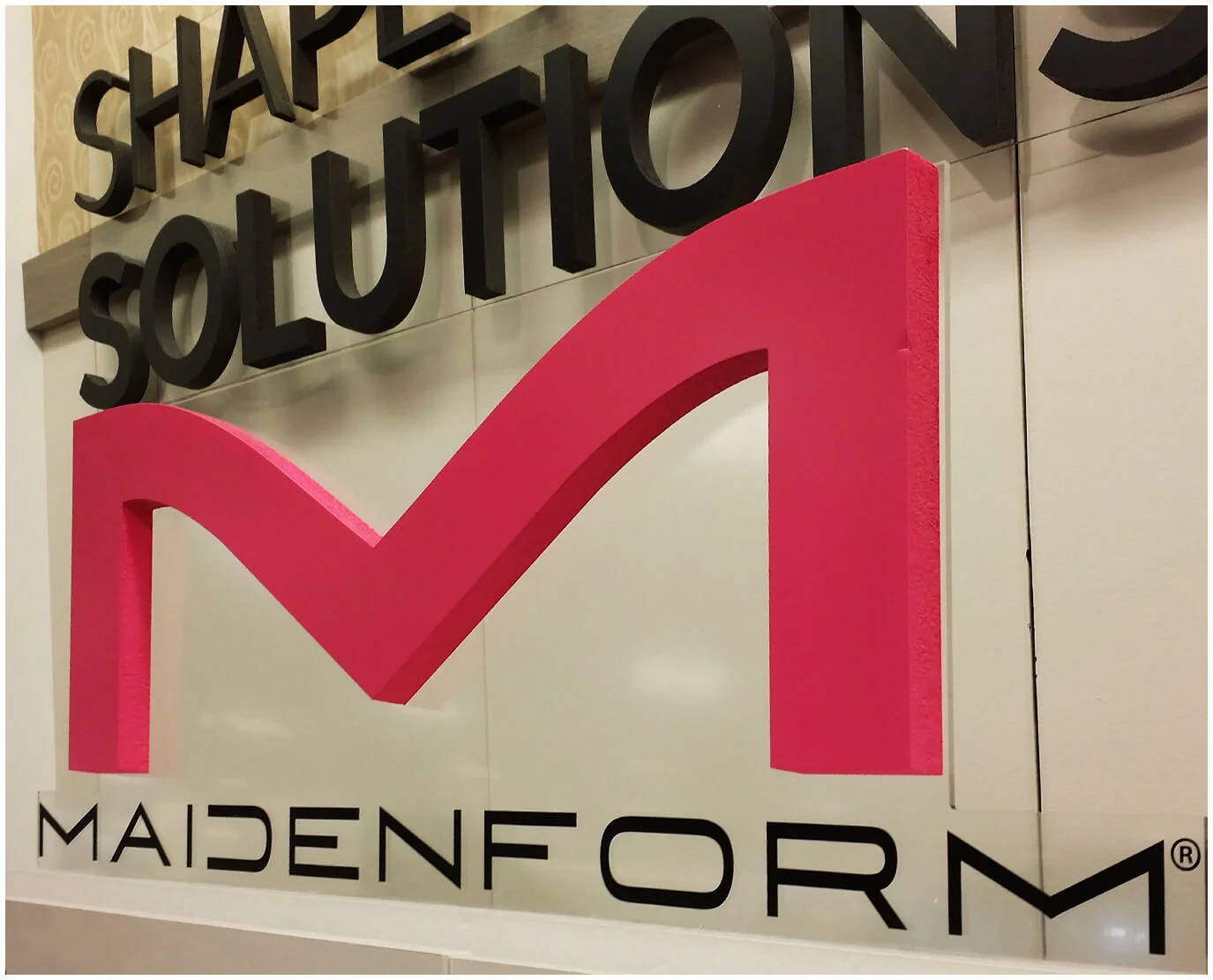 plastic letters on glass for m solutions