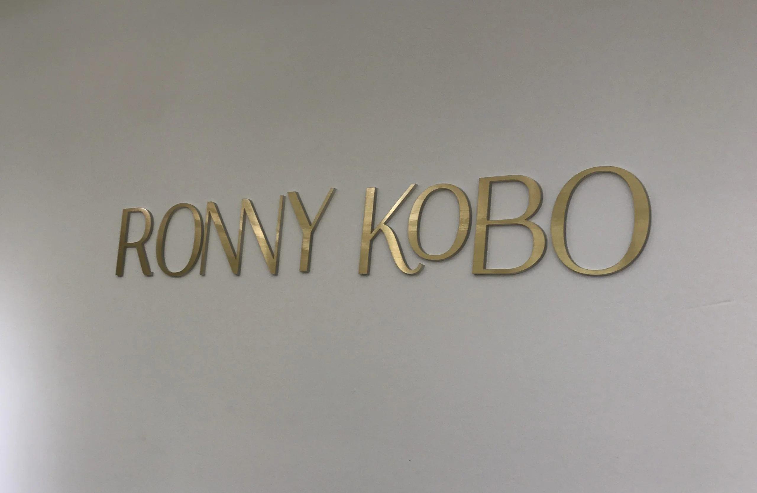 ronny kobo metal letters nj city