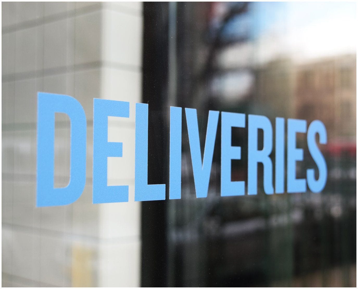 simple window lettering