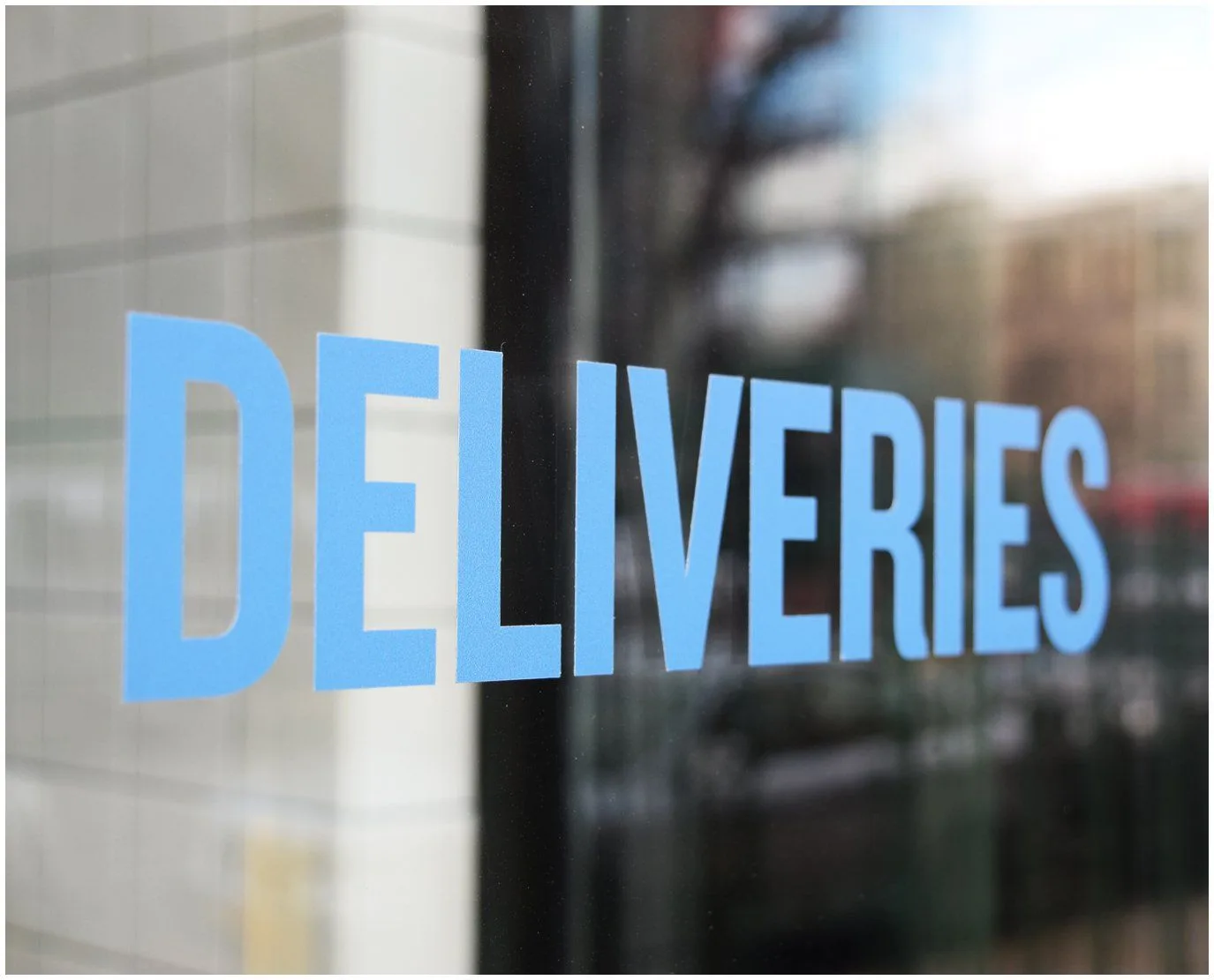 simple window lettering