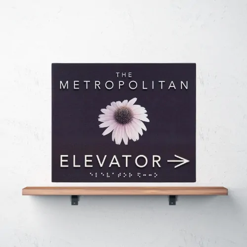 elevator lobby signs
