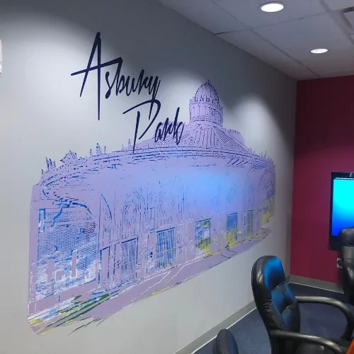 purple wall wraps