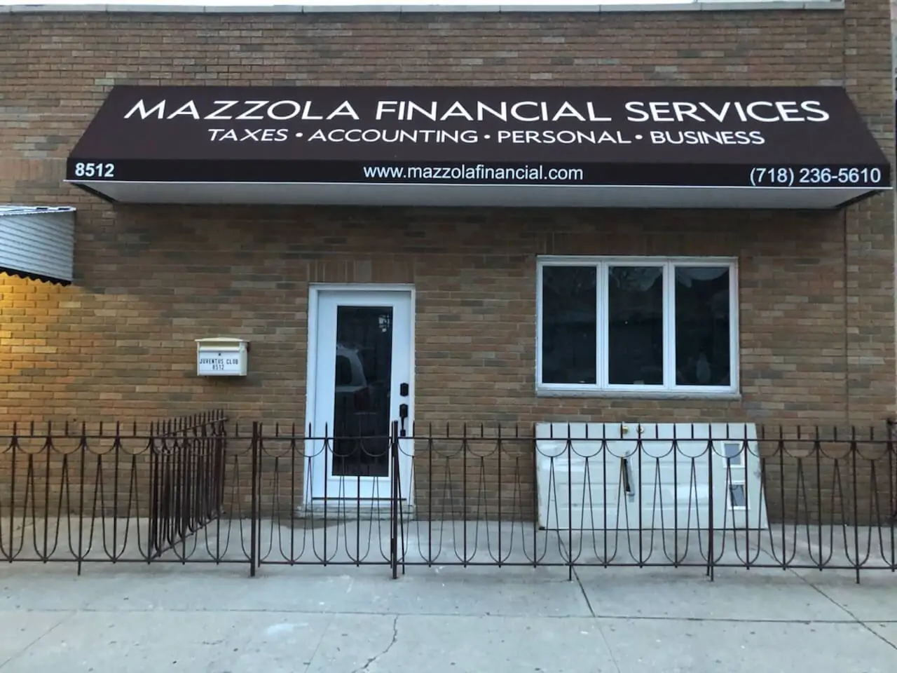 awning for financial services industry