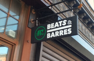 beasts barrers outdoor signage