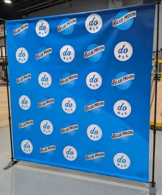 blue moon step and repeat banners