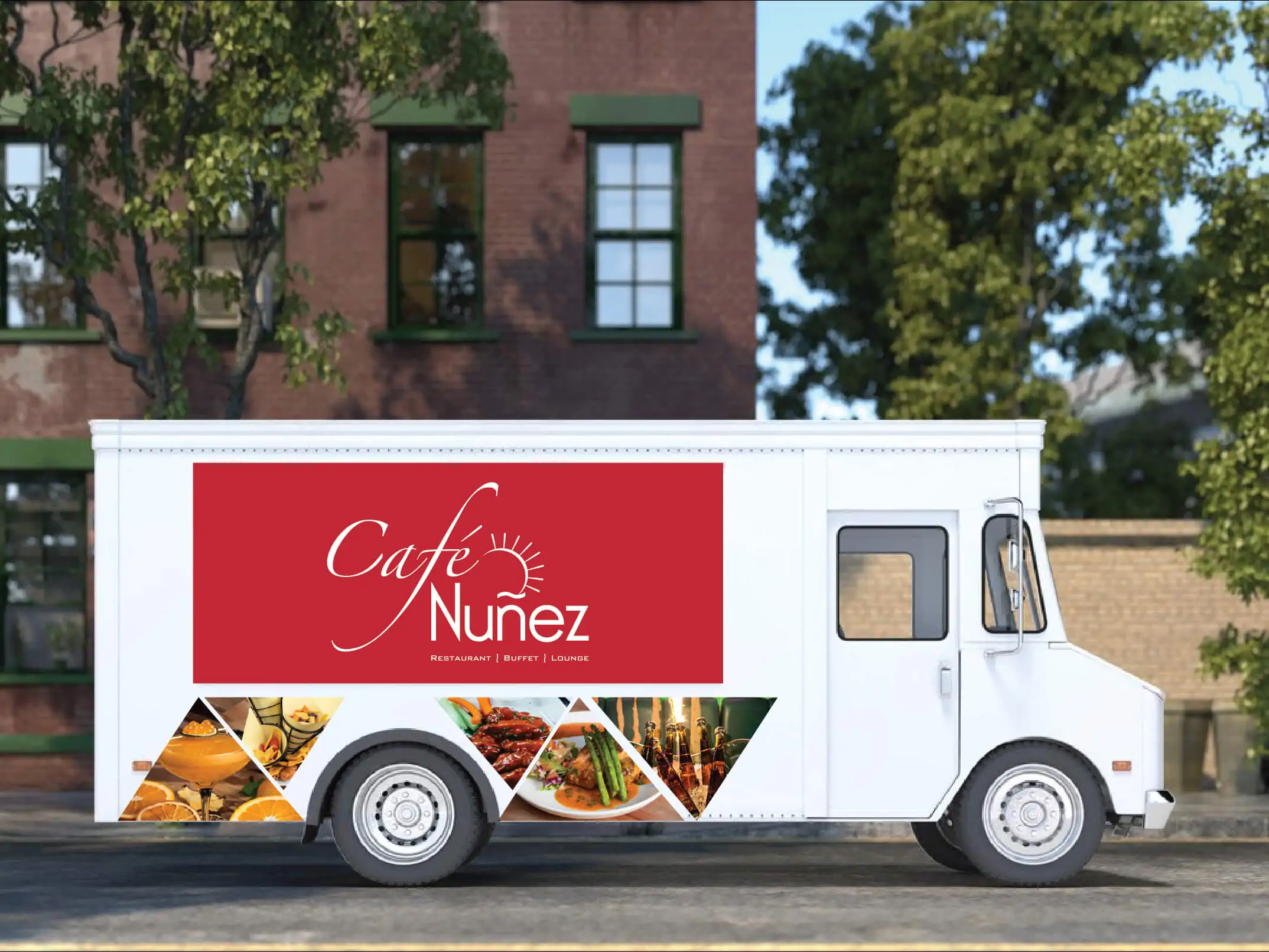 cafe nunez food cart wrap