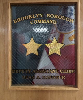 gold leaf decal for brooklyn borough command