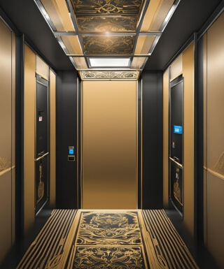 golden elevator wraps