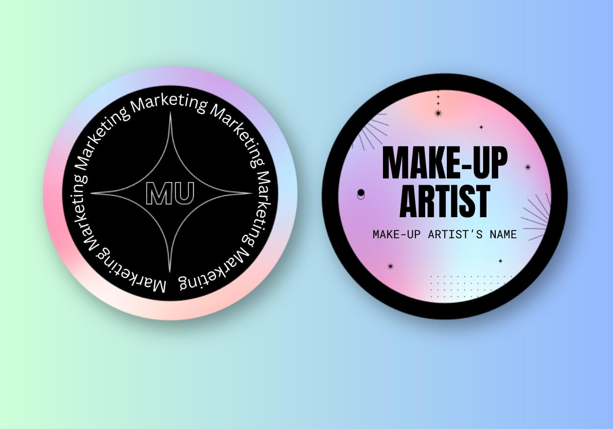 holographic decals for make artist