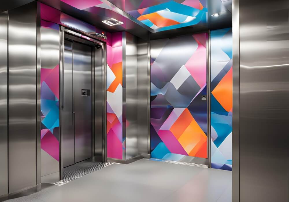 lines pattern elevator wraps