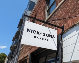 nick sons bakery blade signs