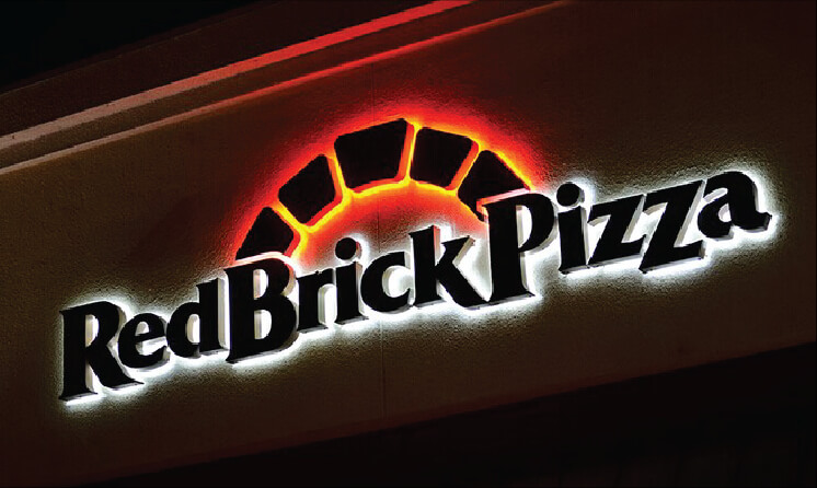 red brick pizza channel letters