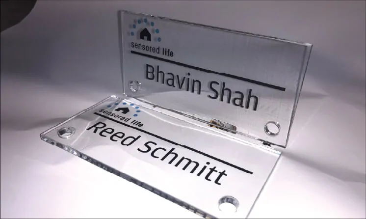 standoff acrylic signs nj