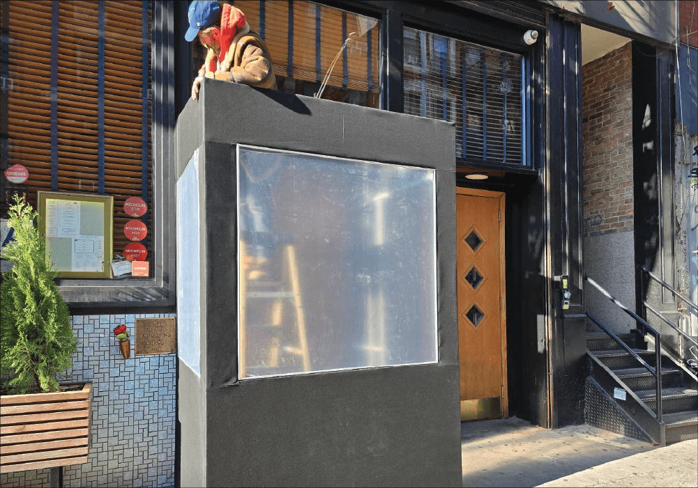 vestibule sign installation