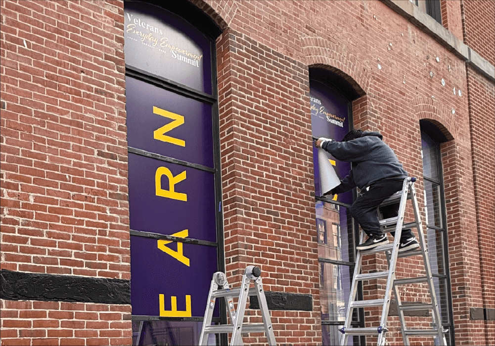 vinyl sign installation