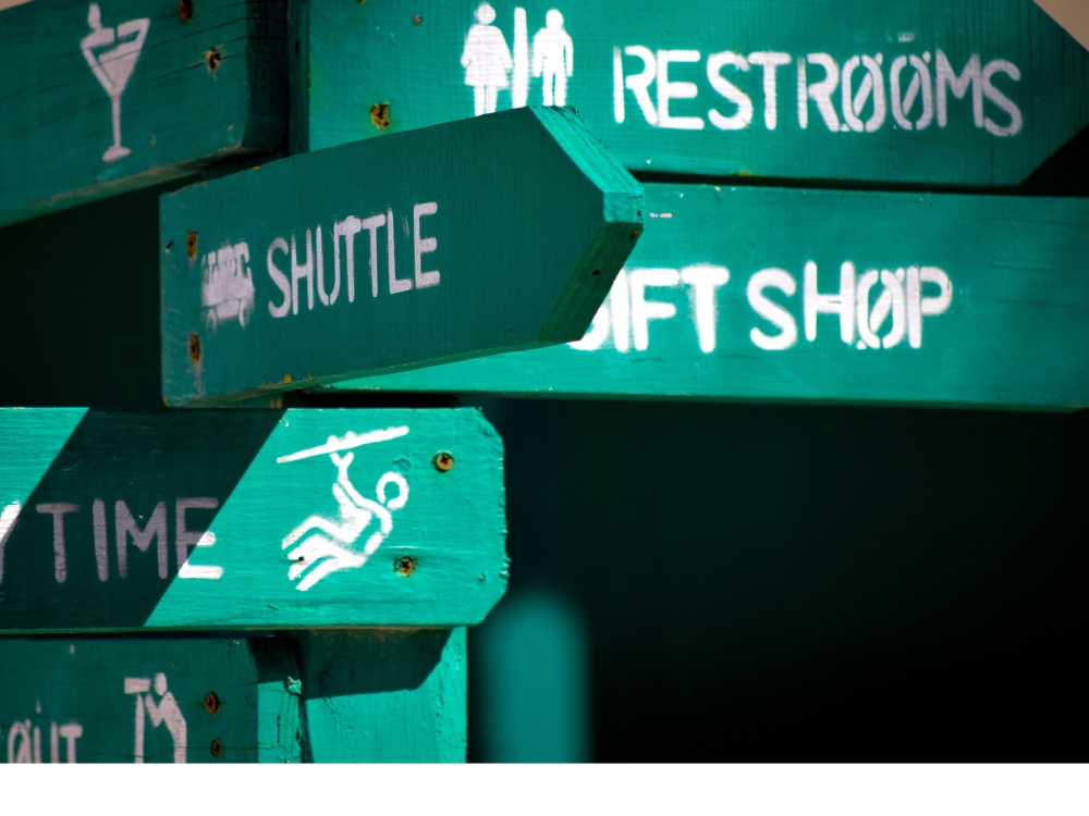 wayfinding signs for hotels