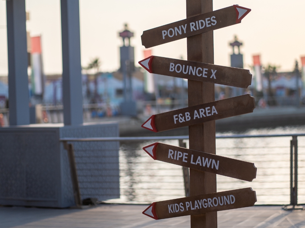 wayfinding signs for resorts