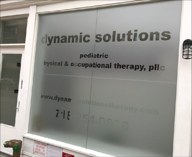 window frosting for dynamic solutions