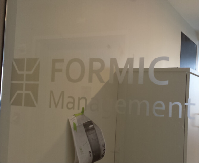 window frosting for fromic managment