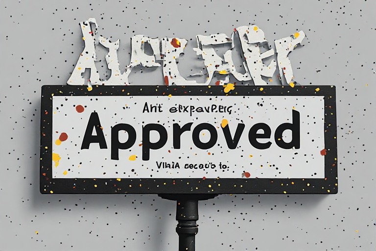 Approved sign installation