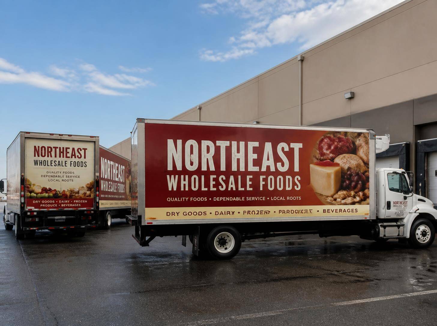 Box truck fleet graphics