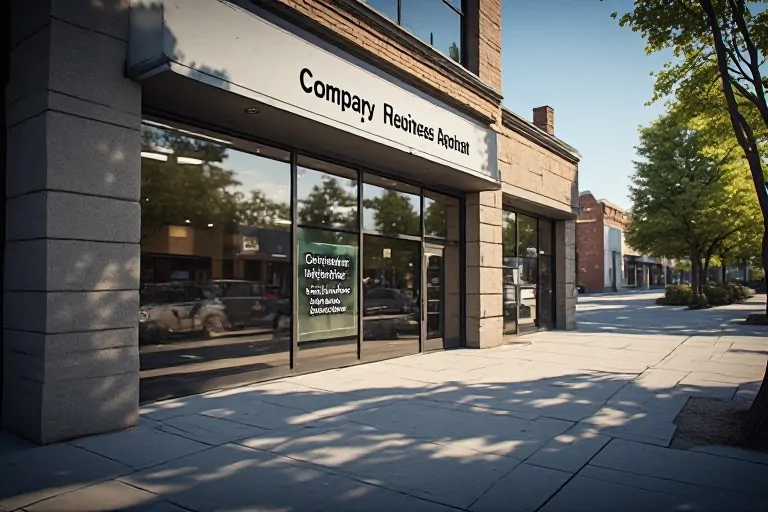 Business name focused commercial sign