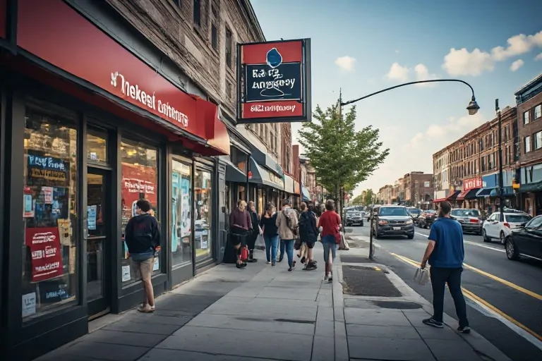 Business signs building brand awareness