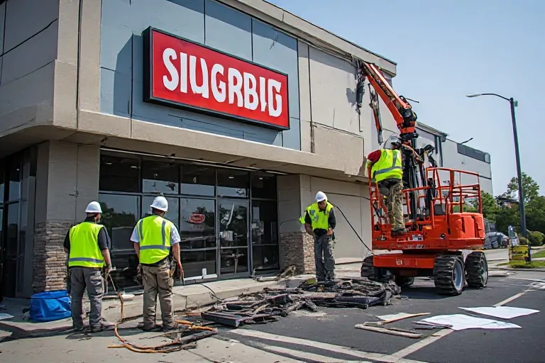 Commercial sign installation costs