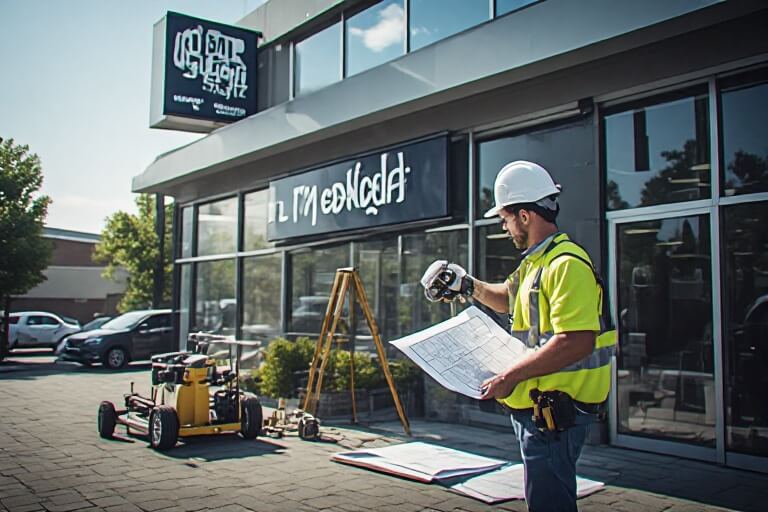 Commercial sign site survey