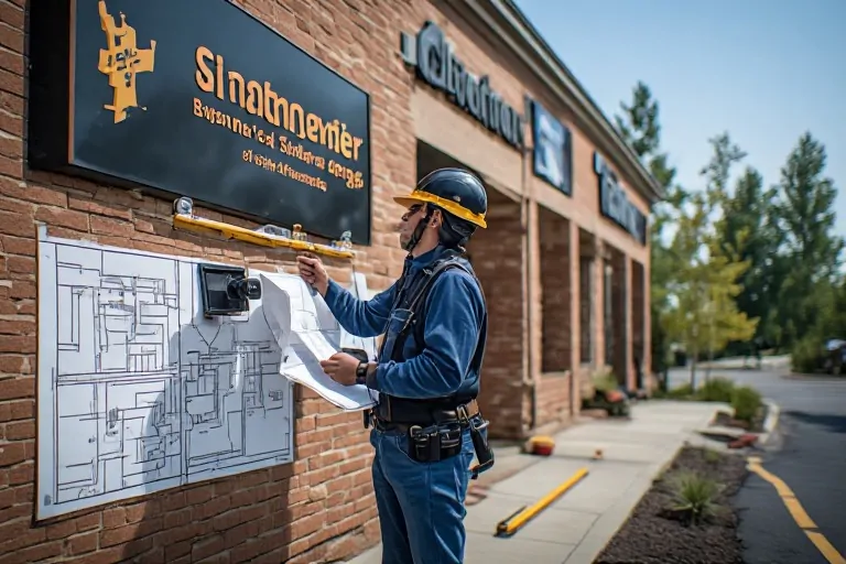 Commercial signage site survey