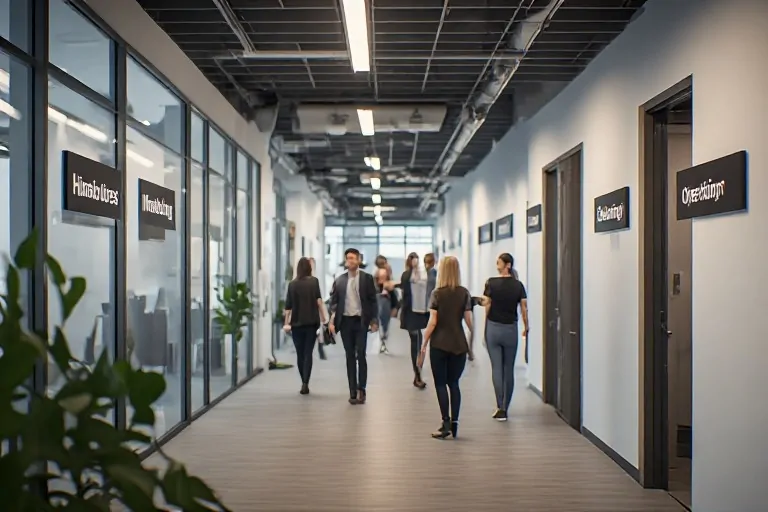 Corporate office department signage