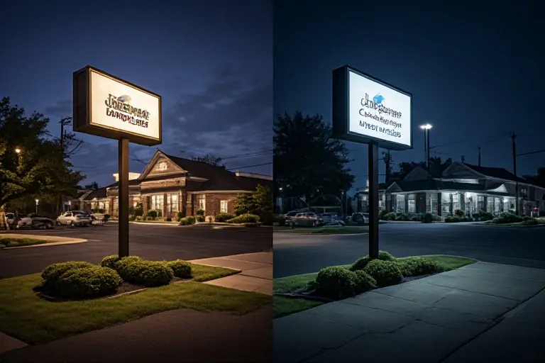 Day and night sign colors