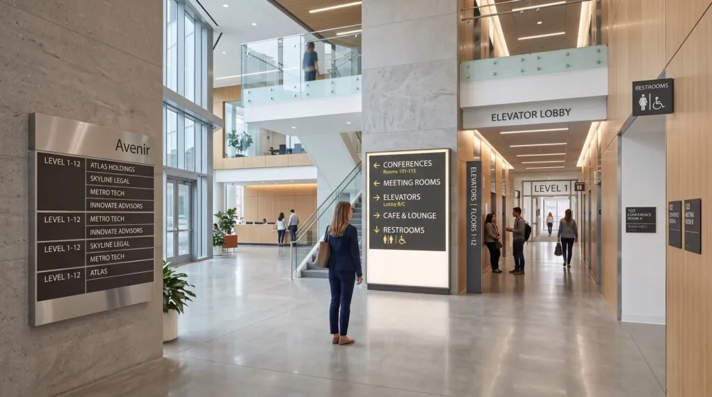 Directories and interior signs