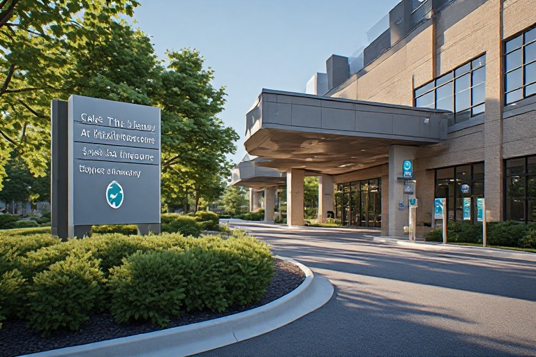 Exterior customer wayfinding signs