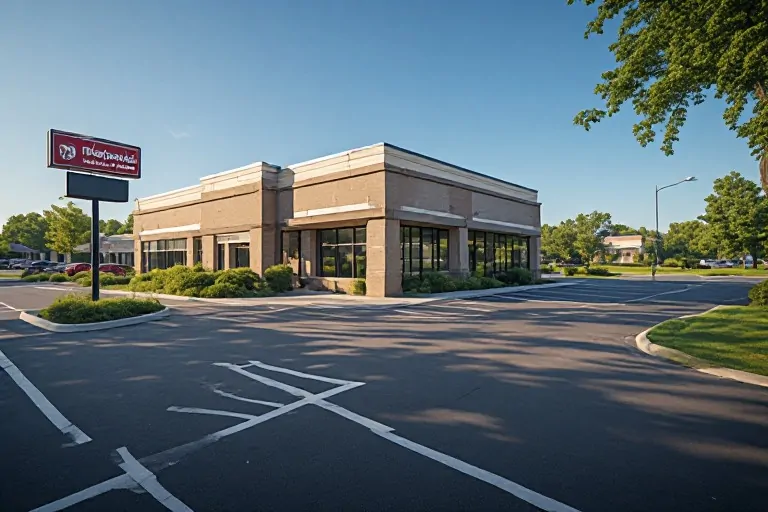 Exterior sign placement