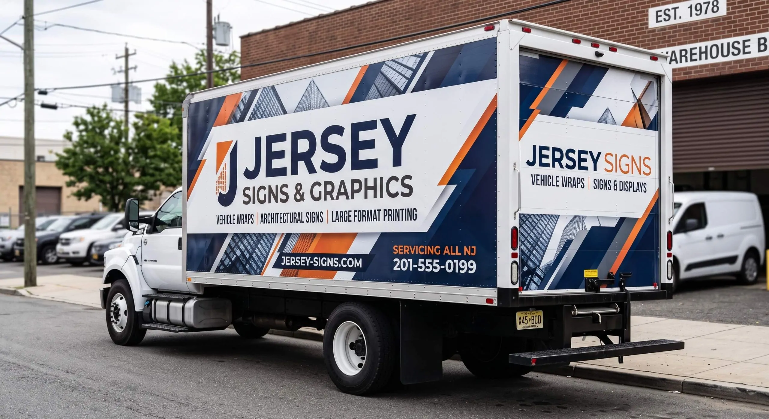 Full box truck wrap nj