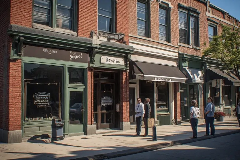 Historic storefront sign options